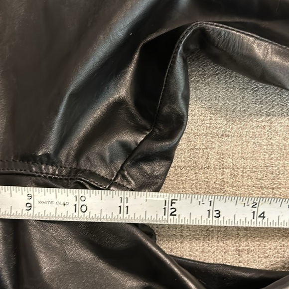 GAP ORIGINAL FIT ,VINTAGE Y2K ,(REAL )LEATHER PANTS ,BLACK ,SIZE 6 - Picture 10 of 12